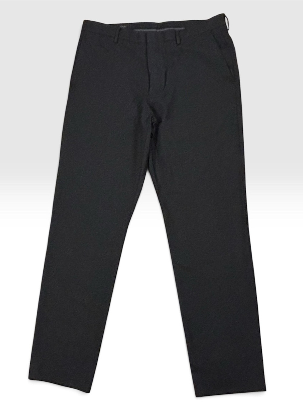 J. Crew Men's Crosby Black Dress Trousers Designer Wool Business Pants